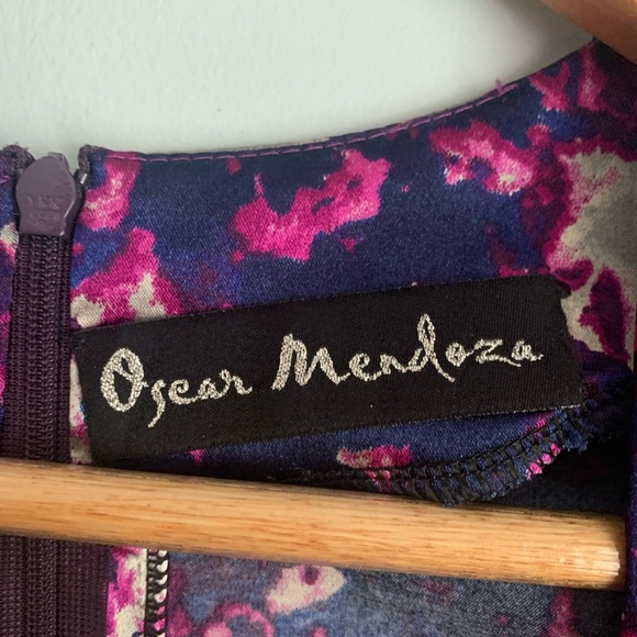 Deep V satin floral dress - Picture 3 of 4